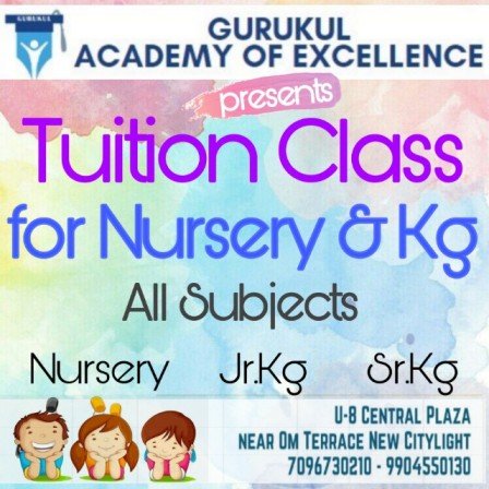 Tuition Class for Nursery-KG