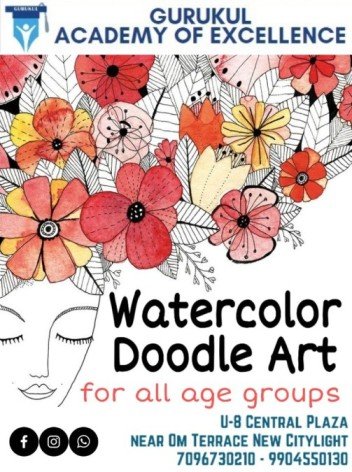 Watercolor Doodle Art Class