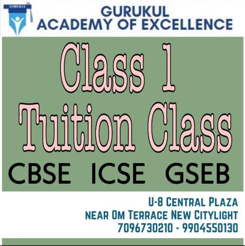 Class 1 Tuition Class