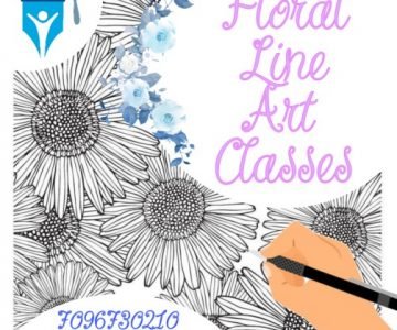 Floral Line Art Classes